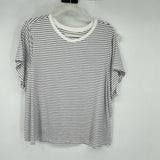 women Old Navy Striped Black/White Knit Top 3X