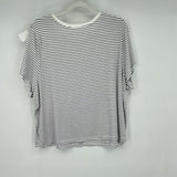 women Old Navy Striped Black/White Knit Top 3X