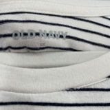 women Old Navy Striped Black/White Knit Top 3X