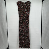 women Long Tall Sally NWT Floral Maxi Black/Multi Dress 12