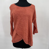 women Moth Crossover Salmon Top S