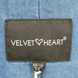 women Velvet Heart NWT Chambray Blue Coat S