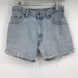 women Levi's Distressed Blue Shorts 29