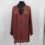 women Carmen Marc Valvo Blouse Mauve Top 2X