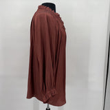 women Carmen Marc Valvo Blouse Mauve Top 2X