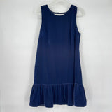 women J. Crew NWT Velvet MSRP $144 Midnight Blue Dress 12