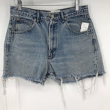 women Calvin Klein Vintage Denim Cutoff Blue Shorts 10