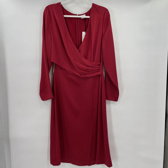women Iris & Ink NWT MSRP $199 Red Dress 12