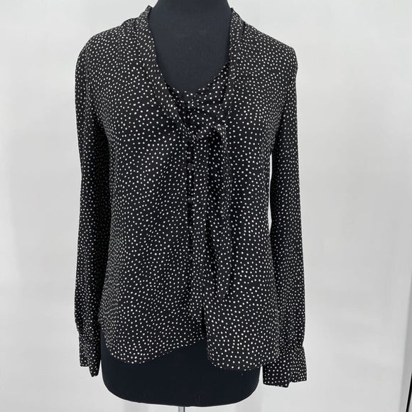 women Lulu's Polka Dot Black and White Top S