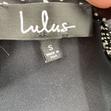 women Lulu's Polka Dot Black and White Top S
