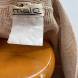 women Malo Silk Blend Wrap Tan Sweater 44/M