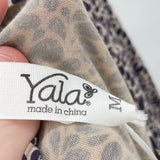 women Yala NWT Patterned Knit Cream and Purple Dress M