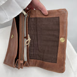 women Milo Tallinn Wallet Brown Tan Wash Purse