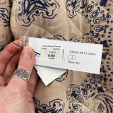 women Tribal Jeans NWT Quilted Paisley Shacket Tan and Blue Jacket S