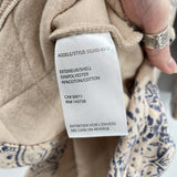 women Tribal Jeans NWT Quilted Paisley Shacket Tan and Blue Jacket S