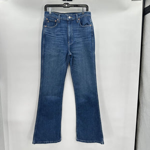 women ÉTICA NWT Anya Modern Flare Wetlands Blue Jeans 25/0