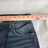 women ÉTICA NWT Rae Midrise Straight Crop Morrow Bay Gray Jeans 28/6