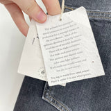 women ÉTICA NWT Rae Midrise Straight Crop Morrow Bay Gray Jeans 30/10