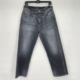 women ÉTICA NWT Rae Midrise Straight Crop Morrow Bay Gray Jeans 30/10