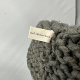 women Handspun Hope NWT Handknit Merino Mac Cable Deep Olive Sweater S