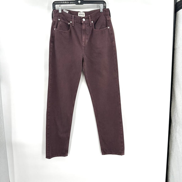 women ÉTICA NWT Marlow Boyfriend MSRP $164 Sassafras Purple Jeans 26/2