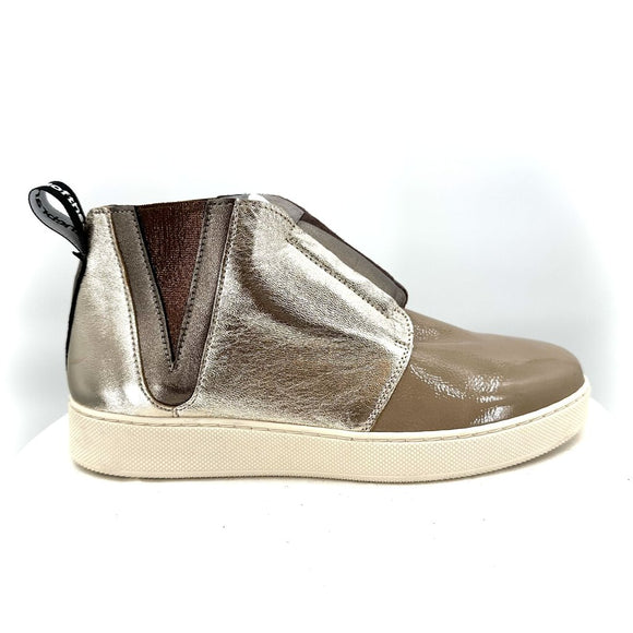 women Vaddia NIB Aust Sneaker Mix Taupe Shoes 38/7.5