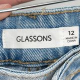 women Glassons NWT Jean Blue Shorts 8