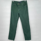women Boden Slim Straight Corduroy Green Pants 6P