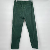 women Boden Slim Straight Corduroy Green Pants 6P