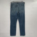 women Mother NWT Pixie Dazzler Ankle Fray MSRP $238 Love Pop Blue Jeans 31/12