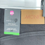 women Monki NWT Mid Waist Slim Leg Black Jeans 26/2