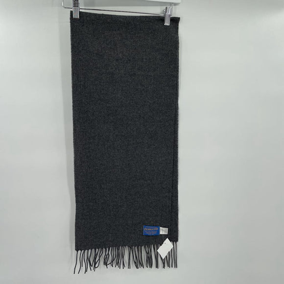 women Pendleton Wool Made in USA Grey Scarf