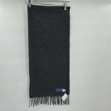 women Pendleton Wool Made in USA Grey Scarf