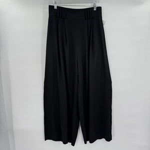 women Cache Vintage Wide Leg Trousers Black Pants 8