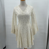 women Amelia Lace Bell Sleece Cream Dress 6