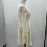 women Amelia Lace Bell Sleece Cream Dress 6