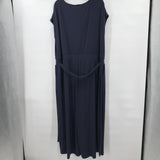 women DG2 Belted Jumpsuit Navy Dress 3X