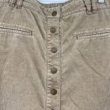 women Loft Corduroy Mini Tan Skirt 8