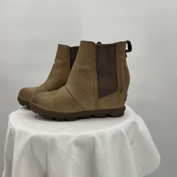 women Sorel Wedge Boots Tan Shoes 7.5