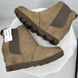 women Sorel Wedge Boots Tan Shoes 7.5