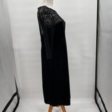 women Eliza J NWT Lace and Velvet Cocktail MSRP $148 Black Dress 16