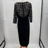 women Eliza J NWT Lace and Velvet Cocktail MSRP $148 Black Dress 16