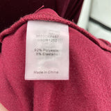 women Universal Standard One Shoulder Velvet MSRP $198 Burgundy Dress 6-8/2XS