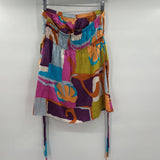 women Alice & Trixie Vintage Y2K Silk Strapless Multicolor Top S