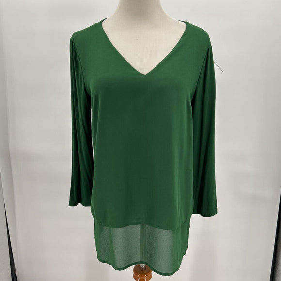 women Michael Kors Long Sleeved Layered Green Top M