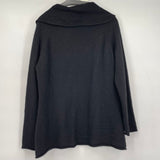 women Isaac Mizrahi - Target Cashmere Open Cardigan Black Sweater XXL