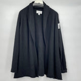 women Isaac Mizrahi - Target Cashmere Open Cardigan Black Sweater XXL