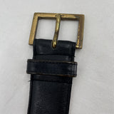 unisex Coach Leather Black Belt 32"