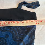 women Trouve Sleeveless Print Blue & Black Dress S