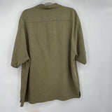 men Tommy Bahama Silk Button Down Green Top XL